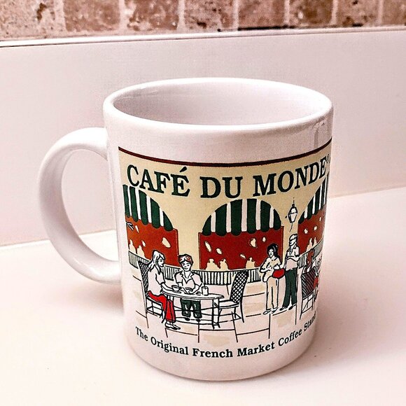 Cafe Du Monde Coffee Cup ~ New Orleans Louisiana French Market Coffee Stand Mug - Picture 4 of 8